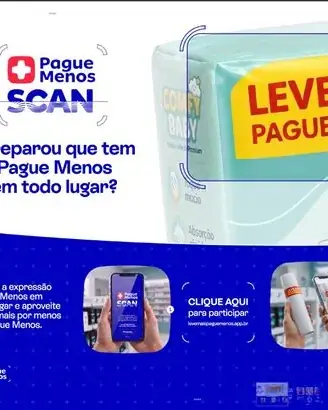 Hotsite da campanha Pague Menos Scan
