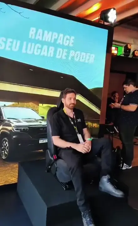Ativação de foto com IA da RAM Rampage no Festival Interlagos