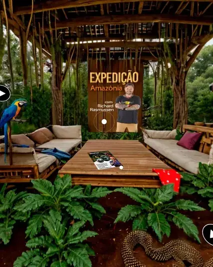 Selva 360° do site imersivo de Richard Rasmussen
