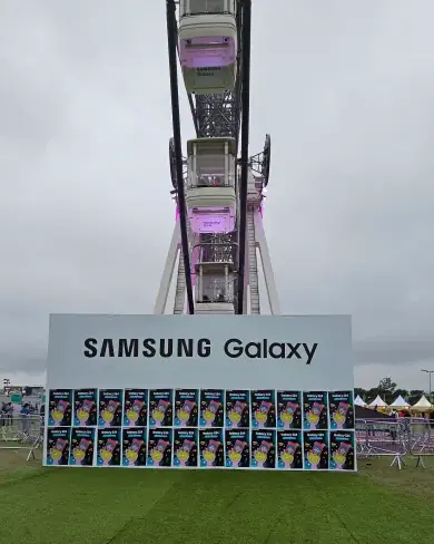 Fotos na roda-gigante do Lollapalooza com Galaxy S24 Ultra
