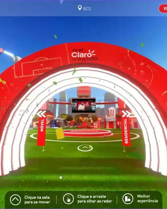 Cidade 3D especial da Copa no Claro Mundos