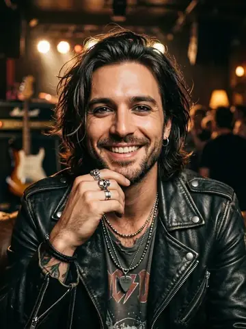 Participante transformado por IA em artista de rock