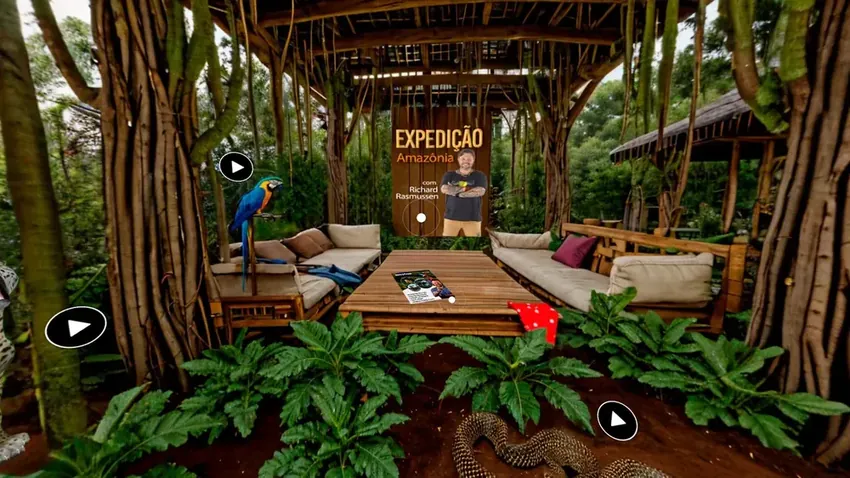 Richard Rasmussen · site imersivo em selva virtual
