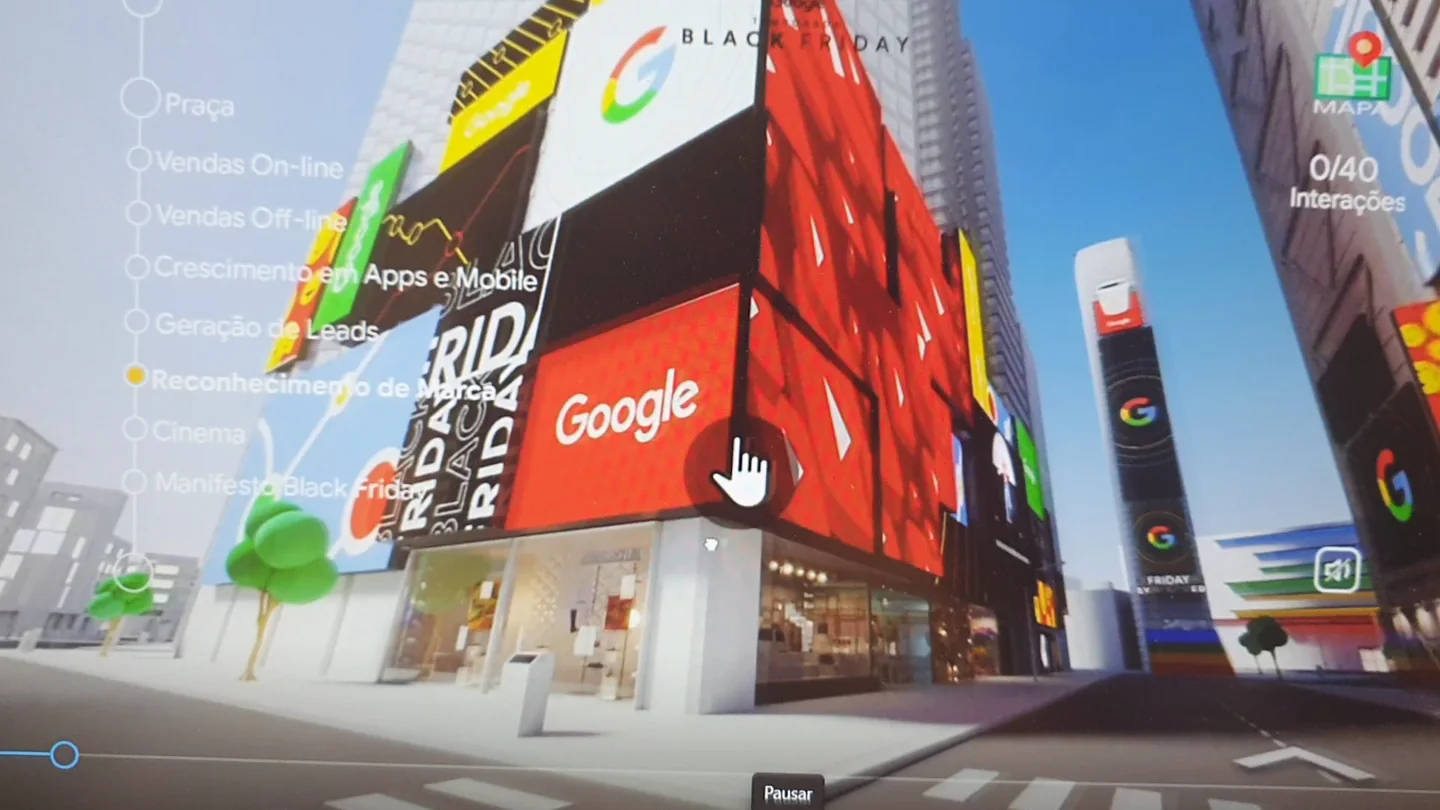Entrance to the Google Black Friday virtual city