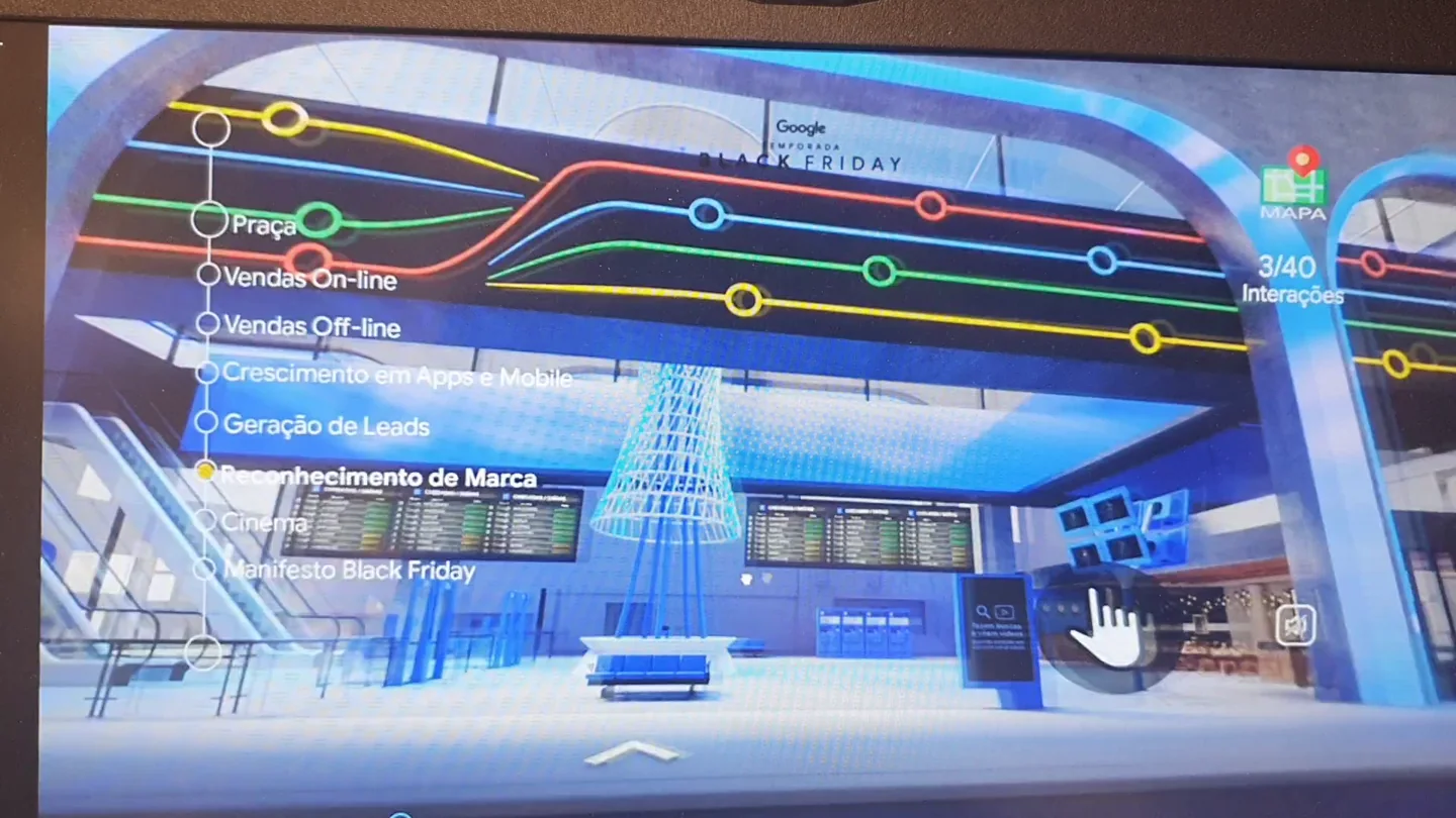 Cinema environment inside the virtual city