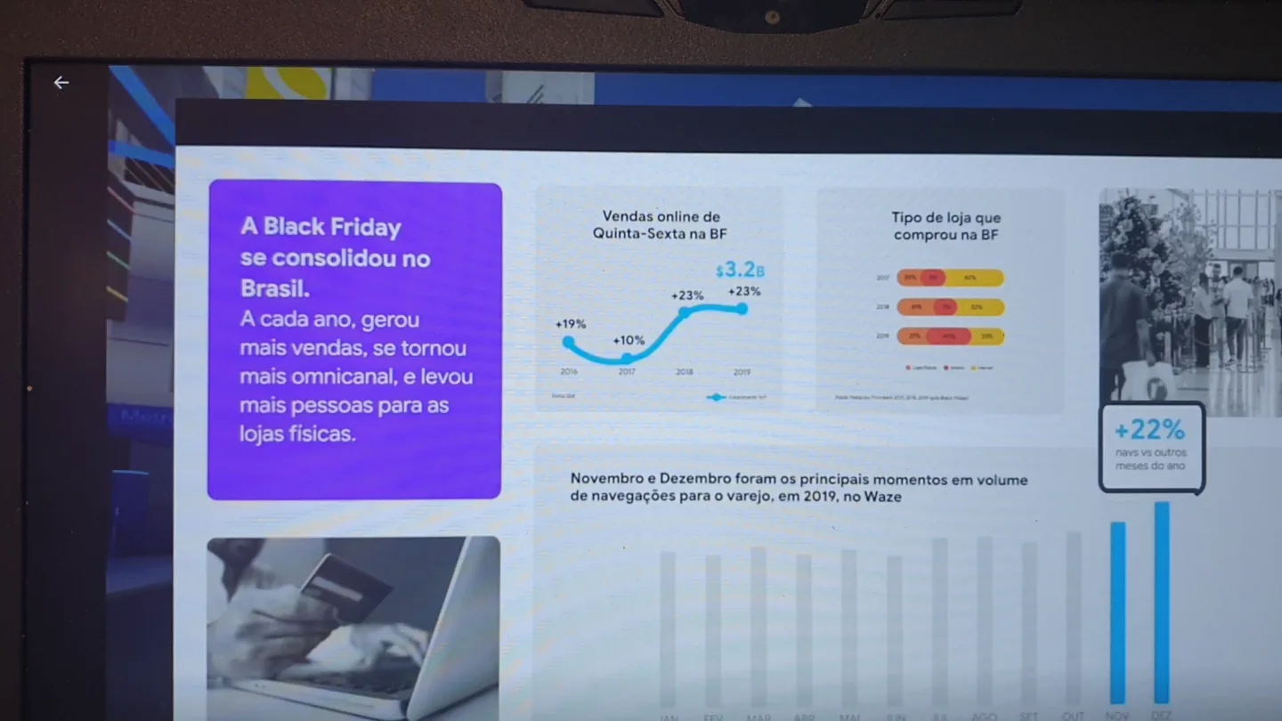 Black Friday content panel inside the platform