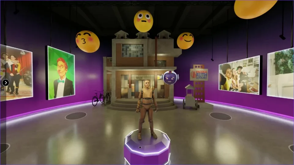 Personagens e cenários de novelas no ambiente virtual SBT Verso