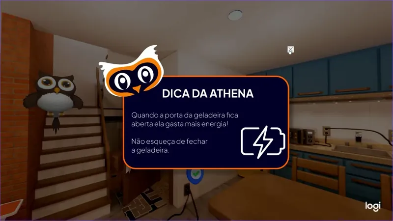 Dica da Athena sobre a geladeira na casa virtual